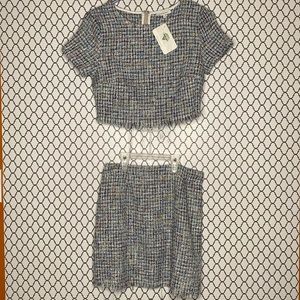 Crescent Jagged Edge skirt & top set